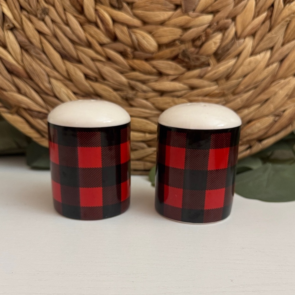 Hobby Lobby Red & Black Checkered Shakers